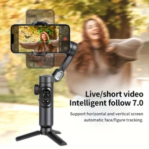 3-Achsen-Handgelenk-Gimbal-Stabilisator, faltbarer Smartphone-Halter für Videoaufnahmen, Vlogging und PTZ-Stabilisierung, ultra-leichter Stabilisator für Reisen und Sportkameras,