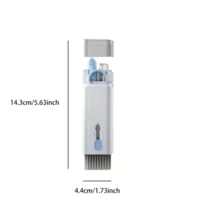 7-in-1 All-in-One Computer-Tastatur & Elektronik Reinigungsset – Tragbares Multi-Set mit weichen steifen Bürsten, Bildschirmreiniger für Smartphones, Tablets, Laptops, Tastaturen, Kopfhörer, smarte Geräte - Staubentfernung für Technologie
