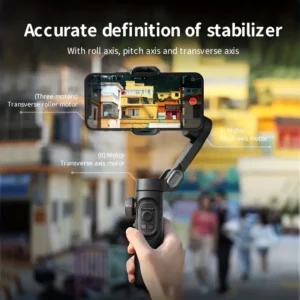 3-Achsen-Handgelenk-Gimbal-Stabilisator, faltbarer Smartphone-Halter für Videoaufnahmen, Vlogging und PTZ-Stabilisierung, ultra-leichter Stabilisator für Reisen und Sportkameras,