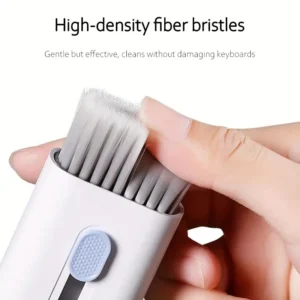 7-in-1 All-in-One Computer-Tastatur & Elektronik Reinigungsset – Tragbares Multi-Set mit weichen steifen Bürsten, Bildschirmreiniger für Smartphones, Tablets, Laptops, Tastaturen, Kopfhörer, smarte Geräte - Staubentfernung für Technologie