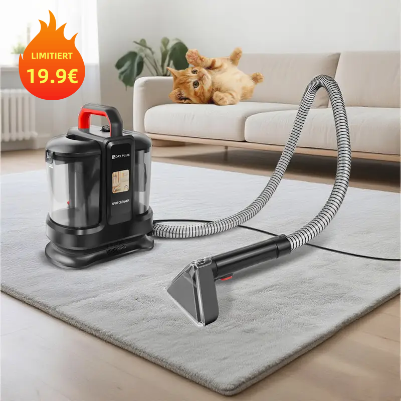 Teppichreiniger, Polsterreiniger Gerät, Waschsauger Teppichreiniger, Stain Fleckenreiniger Mit Tierhaarbürste Und Schlauchreinigungswerkzeug für Teppich, Sofa, Vorleger, Polster, Treppen, Auto, Nass-Trocken-Sauger mit starker Saugkraft