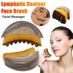 Lymphatic Contour Face Brush Lymphatic Drainage Reduce Puffiness Relief Fatigue Facial Massager Face Chin Skin Sculpting Tool