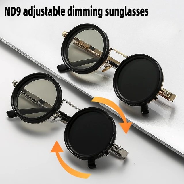 Adjustable Dimming Sunglasses Outdoor Fishing Driving Dual Filter Glasses UV Anti UV Personalized Polarized Sunglasses